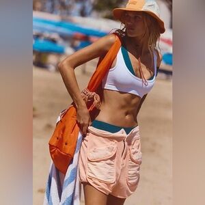 NWT Free People Movement Timko Shorts In Pastel Peach